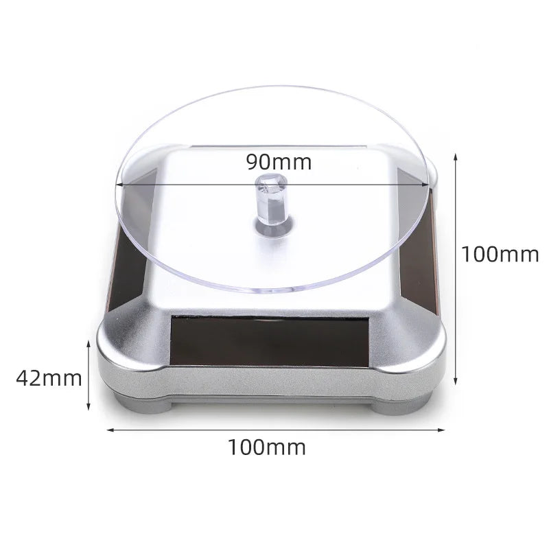 Solar Showcase 360 Rotating Jewelry Organizer Display - Smarsty