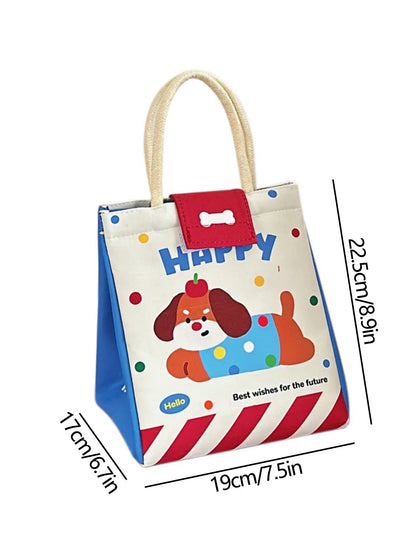 Cute Insulated Bento Bag Large Capacity Office Tote - Smarsty