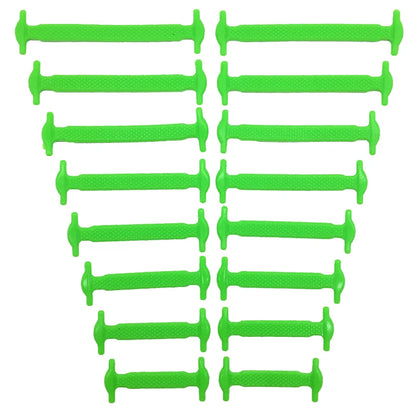 16pcs/lot Silicone Shoelaces No Tie Shoelaces 12 colors Elastic Lace Shoelace Creative Lazy Silicone Laces Rubber Lace - Smarsty
