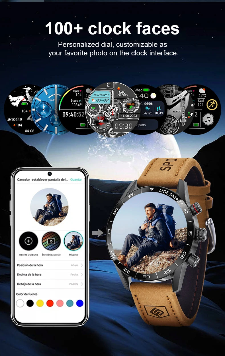 Rugged Military GPS Smart Watch for Men - Smarsty