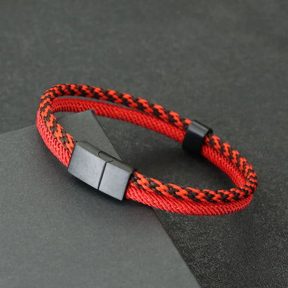 Stylish Paracord Bracelet for Men with Stainless Steel Buckle - Smarsty