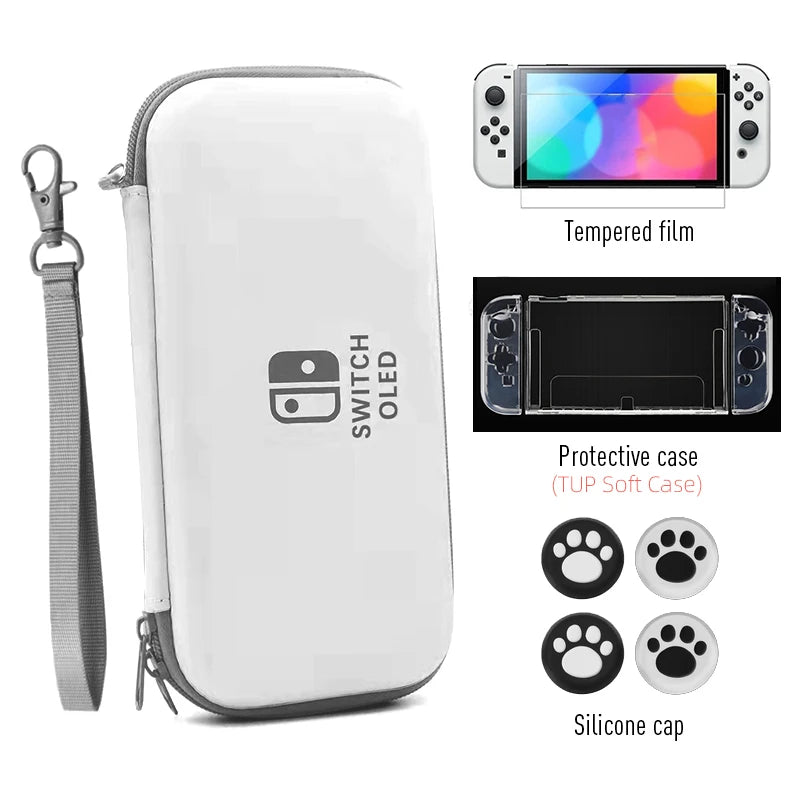 Data Frog Nintendo Switch OLED Carry Case and Screen Protector - Smarsty