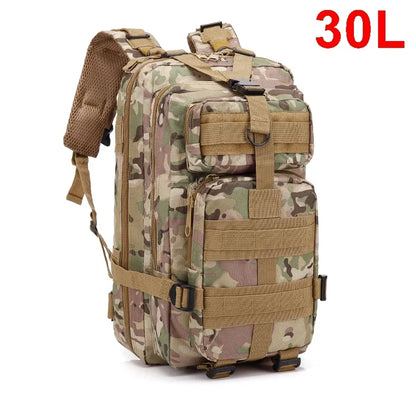 30/50L Tactical Backpacks Man Traveling Bags Survival Outdoor 3P Assault Pack EDC Molle Pack hiking Trekking Hunting Bag - Smarsty