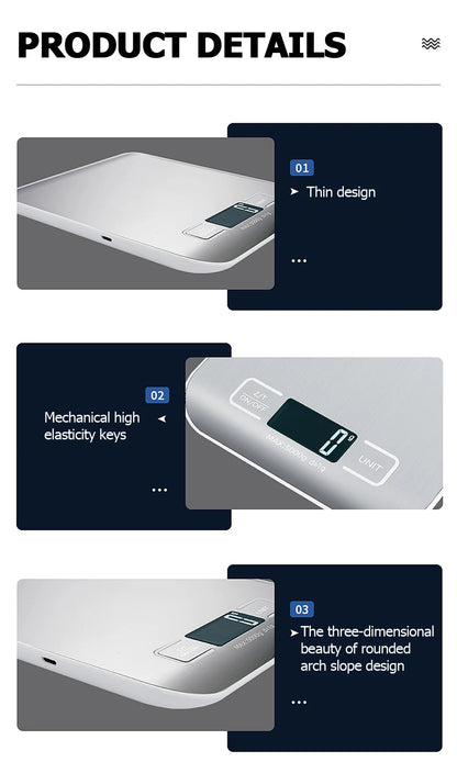 Digital Kitchen Scale with LCD Display for Accurate Weighing - Smarsty