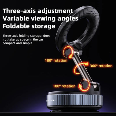 Magnetic Phone Holder With Three Axis Rotation For Ease - Smarsty
