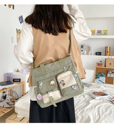 Waterproof Nylon Shoulder Bag For Women Crossbody Tote - Smarsty
