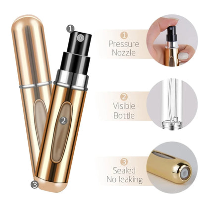 Portable 5ml Perfume Atomizer Refillable Travel Bottle - Smarsty