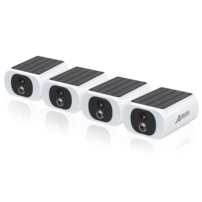 ANRAN 2/3/4 PCS Outdoor Wireless WIFI Camera 2.4G 3MP Battery Solar Security Camera Floodlight Color Night Vision Local Alarm - Smarsty