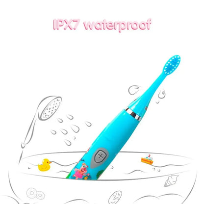Colorful Cartoon Sonic Electric Toothbrush for Kids - Smarsty