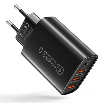 48W USB C WallMountedCharger PD Fast Charge 3.0 Universal - Smarsty