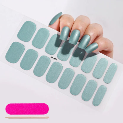 Long-Lasting Semi-Cured Gel Nail Stickers for Easy Application - Smarsty