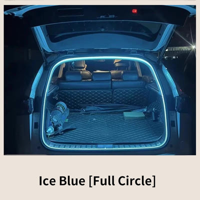 Car high brightness trunk lighting ambient light interior decoration LED wiring free automatic sensing tailgate light strip - Smarsty