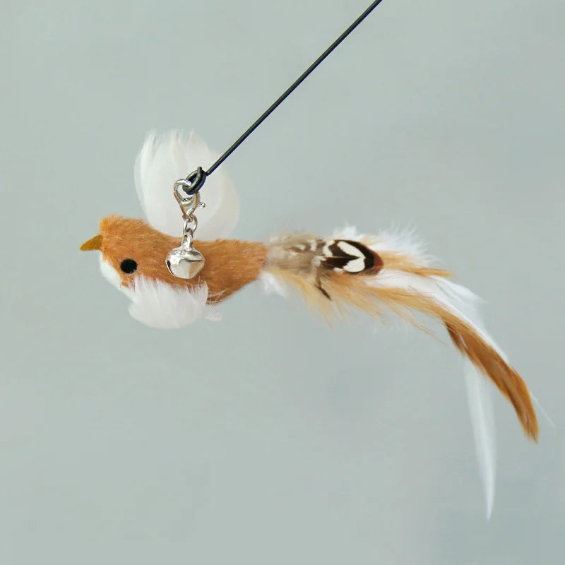 Interactive Cat Wand Toy with Suction Cup and Bell - Smarsty