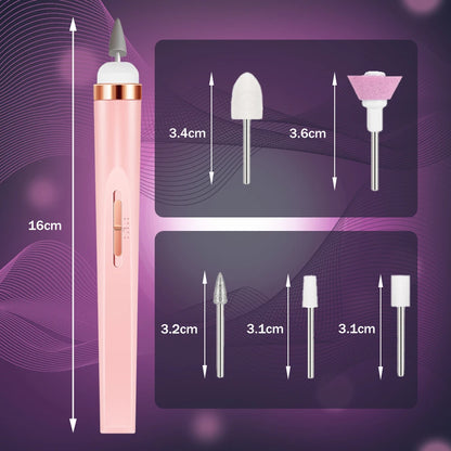 Portable 5 in 1 Electric Nail Drill Set for Professional Manicures - Smarsty