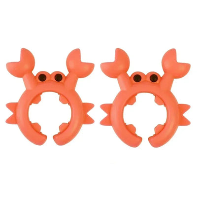 4/1PCS Silicone Spatula Rack Small Crab Anti Scalding Overflow Pot Clip Spoon Holder Clip Universal Shovel Rack Kitchen Gadget by Smarsty