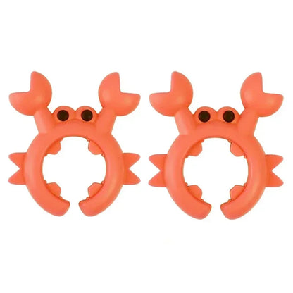4/1PCS Silicone Spatula Rack Small Crab Anti Scalding Overflow Pot Clip Spoon Holder Clip Universal Shovel Rack Kitchen Gadget