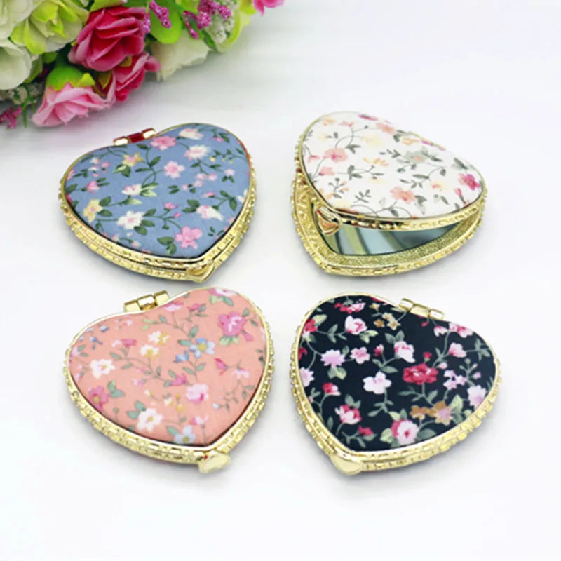 Portable Floral Makeup Mirror for Women Gifts - Smarsty