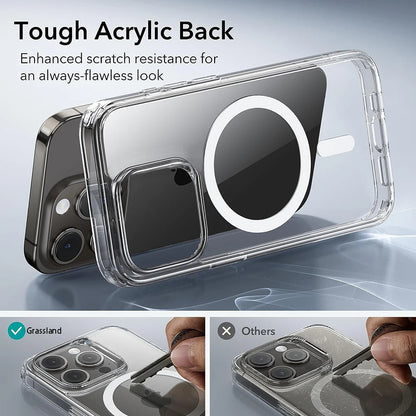 MagSafe Wireless Charge Case For iPhone Clear Back - Smarsty
