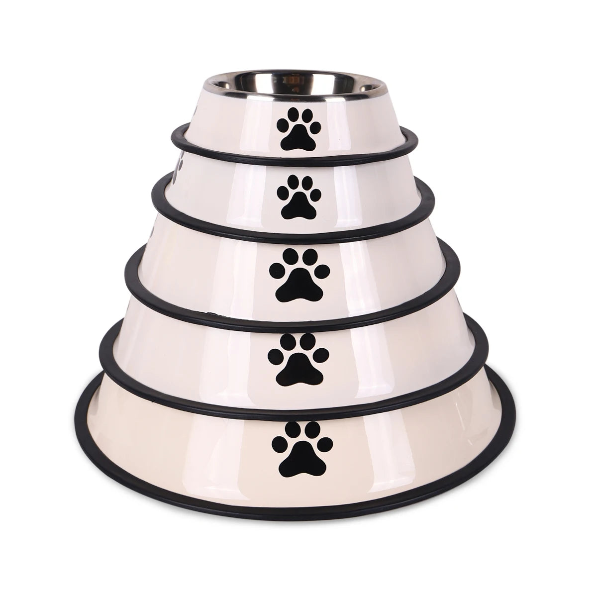 Stainless Steel Anti-Fall Pet Bowl for Dogs and Cats - Smarsty