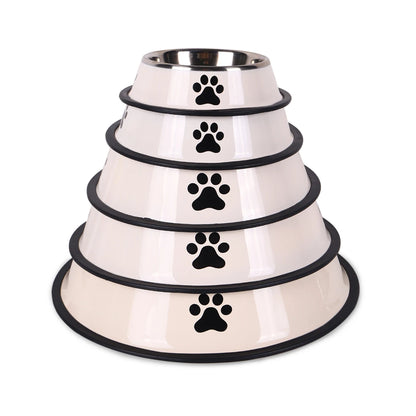 Stainless Steel Anti-Fall Pet Bowl for Dogs and Cats - Smarsty