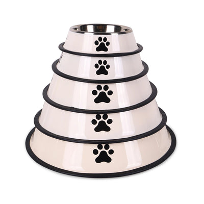 Stainless Steel Dog and Cat Food Bowl Anti-Fall Design - Smarsty