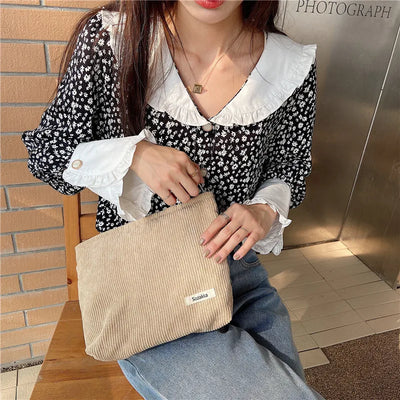 Fashion Women Sweet Cosmetic Bags Makeup Large Purse Bag Zipper Pouch Daily Outdoor Activities Travel Organiser - Smarsty