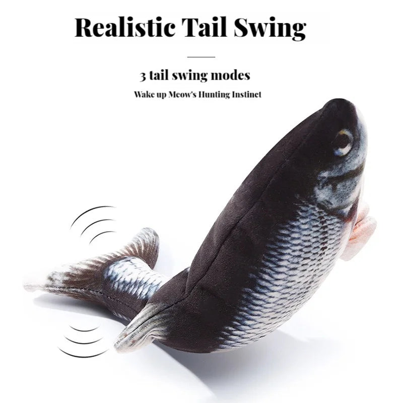Electric Cat Toy Dancing Fish Interactive Plaything - Smarsty