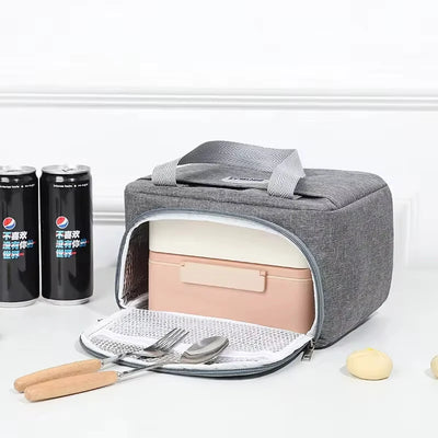 Insulated Portable Lunch Bag For Women Office Tote Compact - Smarsty
