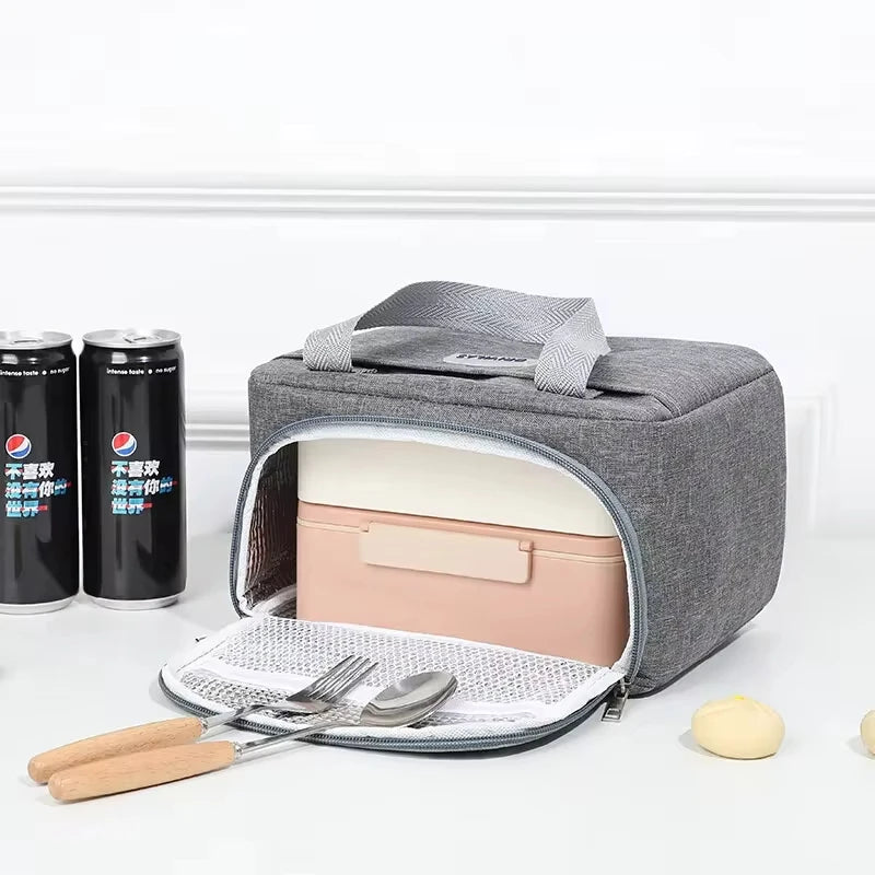 Insulated Portable Lunch Bag For Women Office Tote Compact - Smarsty