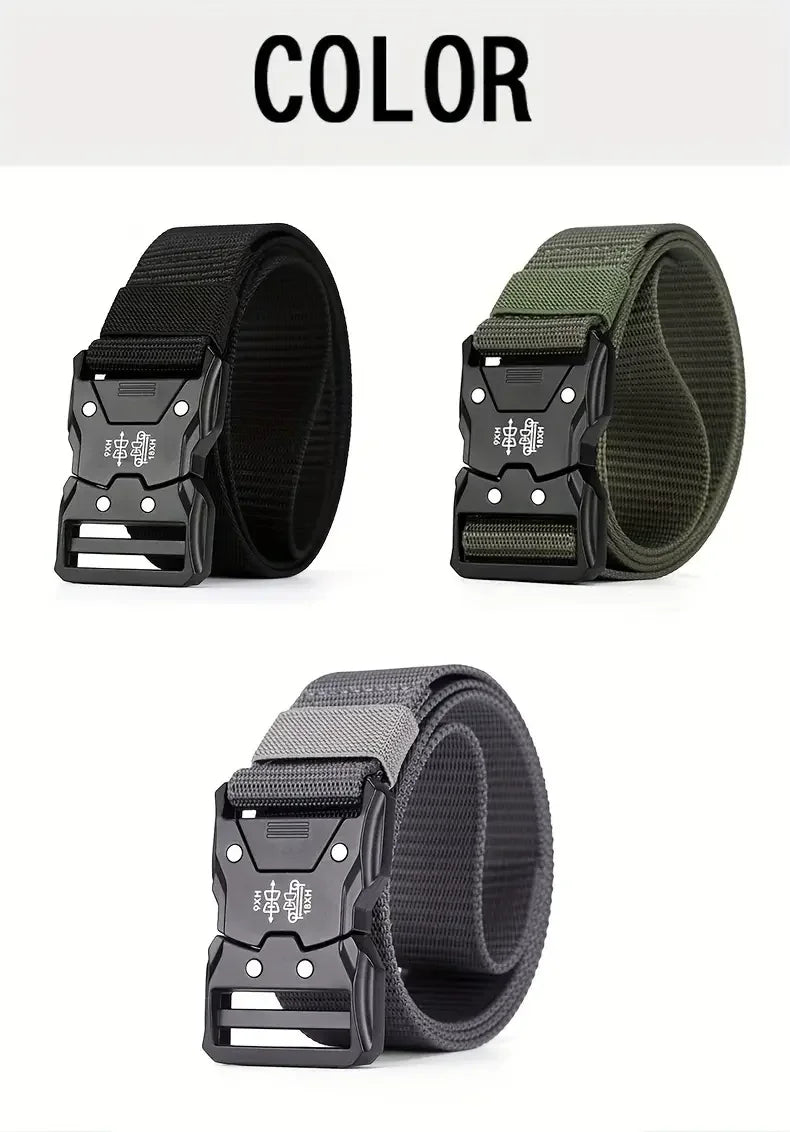 Tactical Waist Belt with Durable Automatic Buckle - Smarsty