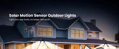 Outdoor Waterproof Solar Light with Motion Sensor 3-Head 200+ LEDs Security Light for Porches Garages Yard Entrances - Smarsty