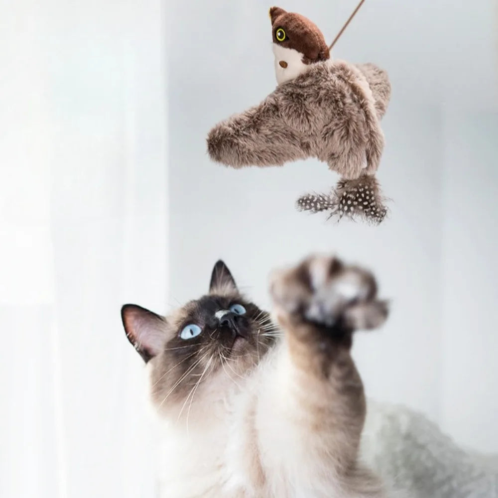 Touch Sensitive Rechargeable Chirping Bird Cat Toy - Smarsty