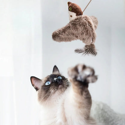 Touch Sensitive Rechargeable Chirping Bird Cat Toy - Smarsty