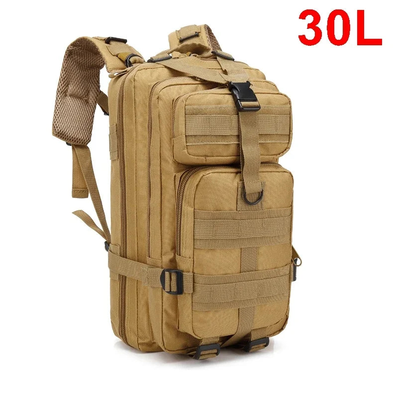 30/50L Tactical Backpacks Man Traveling Bags Survival Outdoor 3P Assault Pack EDC Molle Pack hiking Trekking Hunting Bag - Smarsty