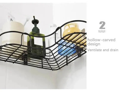 Corner Bathroom Shelf Wall Mounted No-Drill Organizer - Smarsty