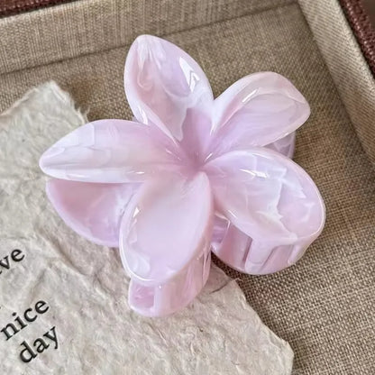 Hawaiian Flower Hair Claw Clips For Thin Hair Lightweight - Smarsty