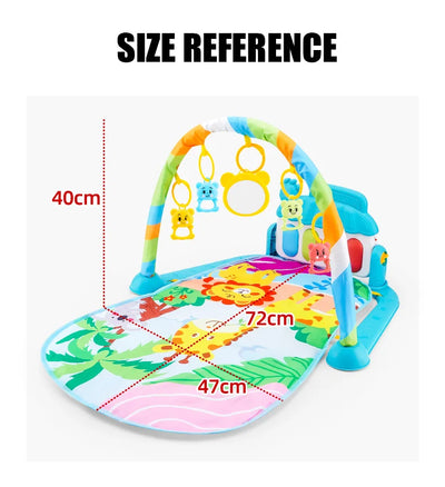 Baby Fitness Stand Music Play Gym Activity Toys Newborn Piano Crawling Blanket Pedal Game Pad Early Education 0-36 Months Gifts by Smarsty