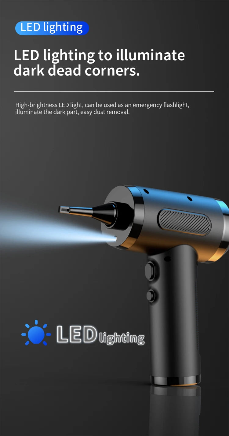 Rechargeable Portable Air Duster 50000RPM for Keyboard