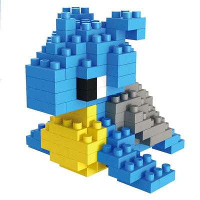 DIY Pokemon Blocks Small Cartoon Mini Building Block Pikachu Charizard Eevee Mewtwo Anime Assemble Action Model Dolls Toys by Smarsty