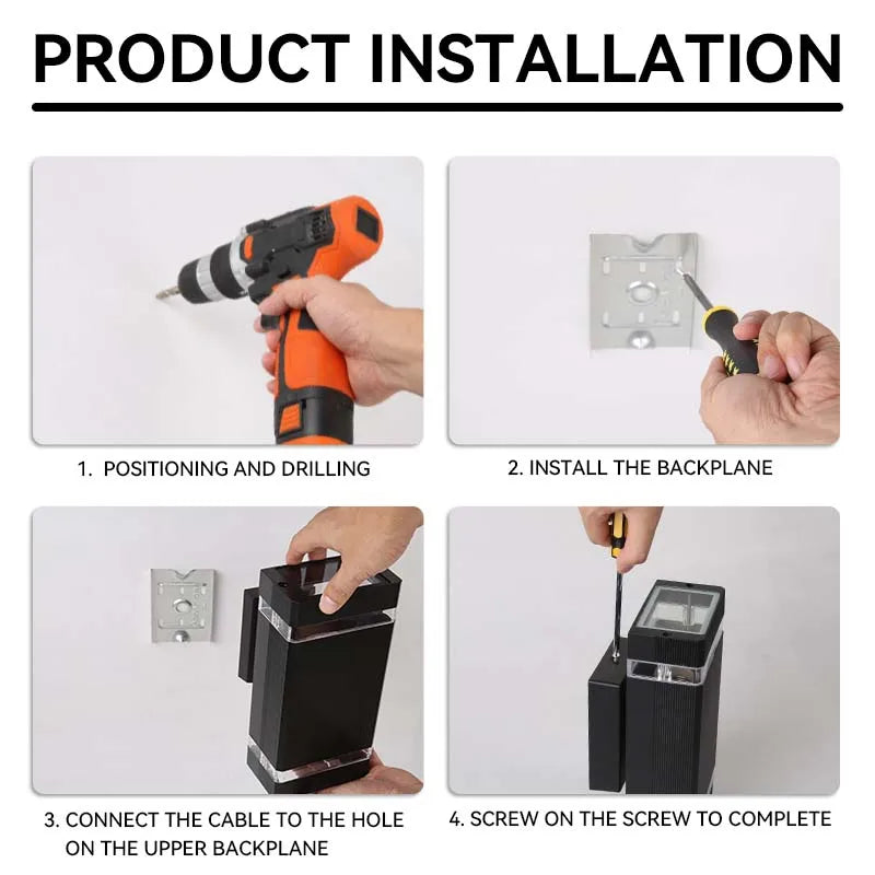 LED Outdoor Wall Lights IP65 Waterproof for Garden - Smarsty