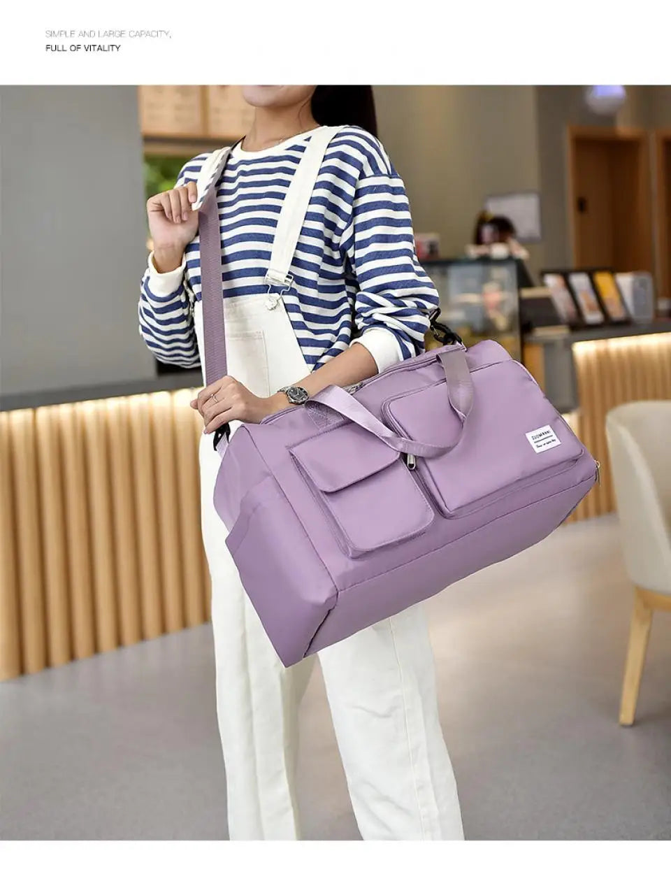 Unixinu Carry On Weekender Duffle Bag With Shoe Compartment - Smarsty