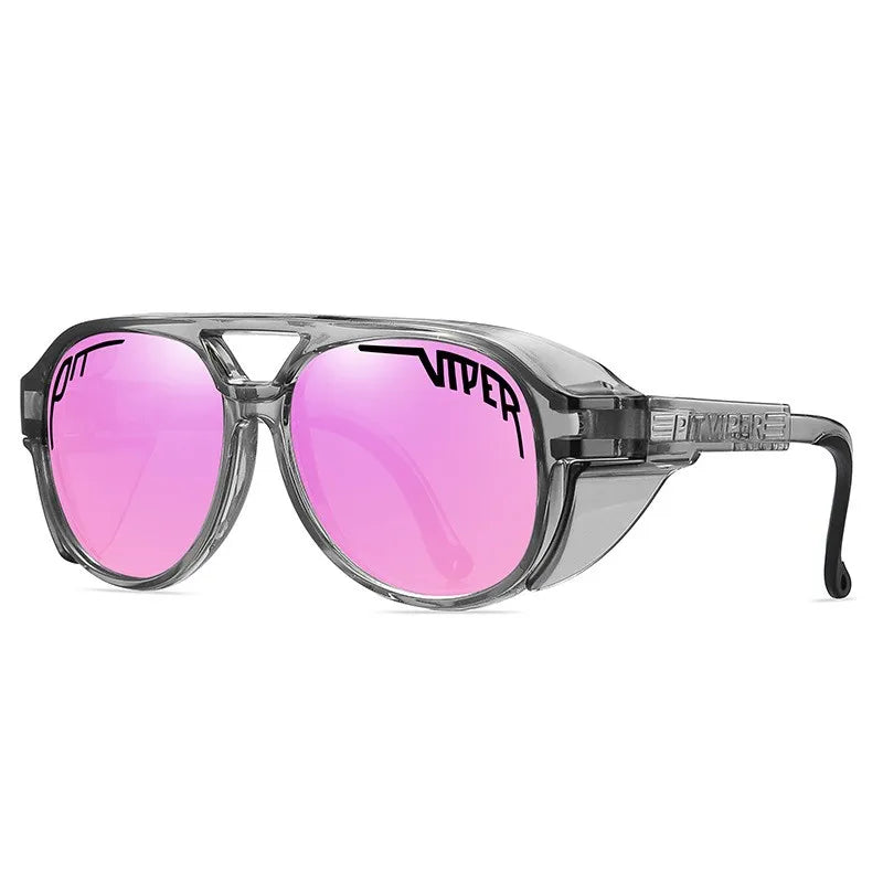 Steampunk Pit Viper Cycling Glasses Adult UV400 Men Women Sunglasses Designer Steam Punk Eyewear Vintage Retro Sun Goggles