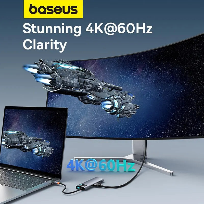USB C Hub 4K60Hz HDMI PD 100W Multiport Card Reader