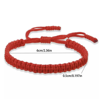 Handmade Red Black String Bracelet for Good Luck - Smarsty