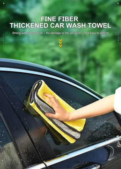Premium Car Microfiber Towels Double Layer Drying Cloths - Smarsty