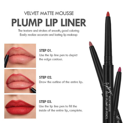 Waterproof Red Lip Liner Pencil for Long Lasting Color - Smarsty