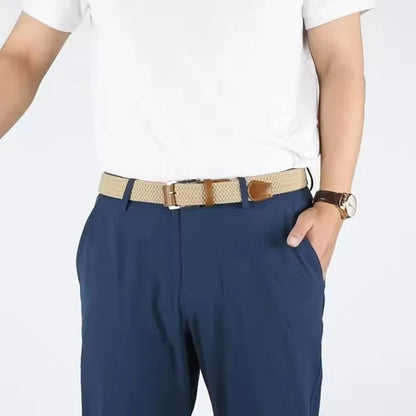Luxury Elastic Woven Belt Adjustable Casual Golf Waistband - Smarsty