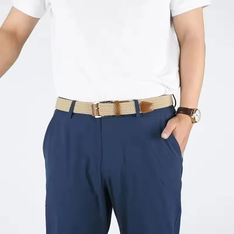 Luxury Elastic Woven Belt Adjustable Casual Golf Waistband - Smarsty