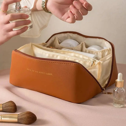 Makeup Organizer Female Toiletry Kit Bag Make Up Case Storage Pouch Luxury Lady Box, Cosmetic Bag, Organizer Bag For Travel Zip - Smarsty