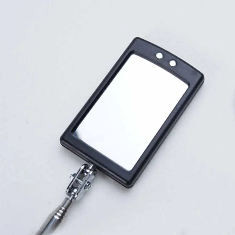 360° Inspection Mirror LED Light Telescoping Mirrors Extend Mechanic Tools Inspection Mirror Telescopic Handle Repairing Tools - Smarsty